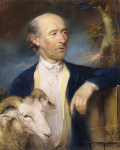 ジョン・コリンズ・オブ・デヴァイゼス（fl.1771-99）1799（パステル紙） 作： John Russell